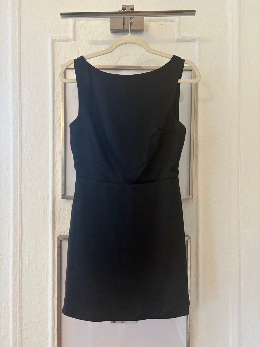 Reformation Zenni Satin Black Mini Dress